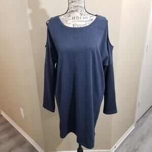 She‎ + Sky cold shoulder top size large